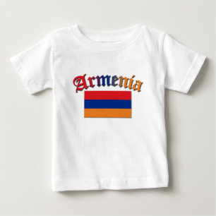 アルメニアの旗3色 ベビーTシャツ