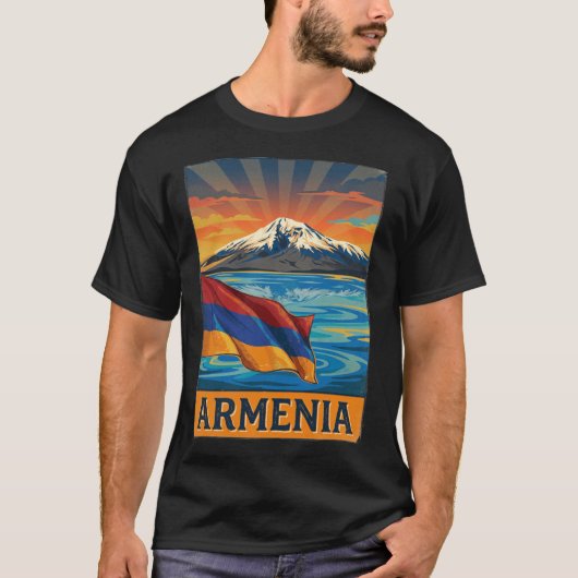 アルメニアの旗 Tシャツ (正面)