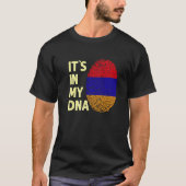 アルメニアの私のDnaアルメニア国旗のチームのアルメニア Tシャツ (正面)