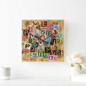 アルメニアの組織上のアルファベット ラージ壁時計 (ホーム)