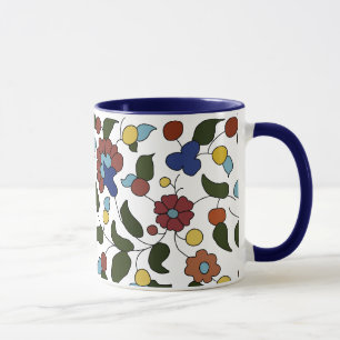 アルメニアの花パターン マグカップ