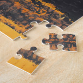 アルメニアイラストレーショントラベルアートヴィンテージ ジグソーパズル (側面)