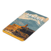 アルメニアイラストレーショントラベルアートヴィンテージ マグネット (左側)