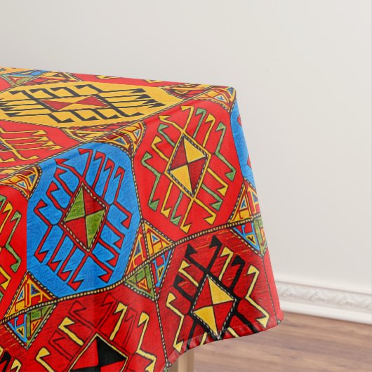 アルメニアカスタムフォークコットンテーブルクロス52"x70" テーブルクロス (インサイチュ)