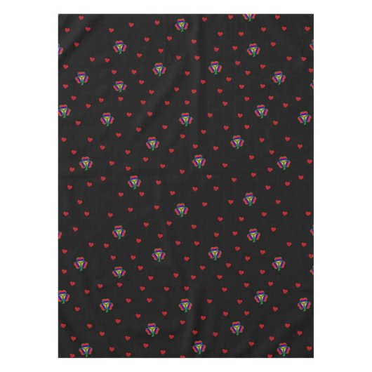 アルメニアカスタム国旗の木綿テーブルクロス， 52"x70" テーブルクロス (正面)