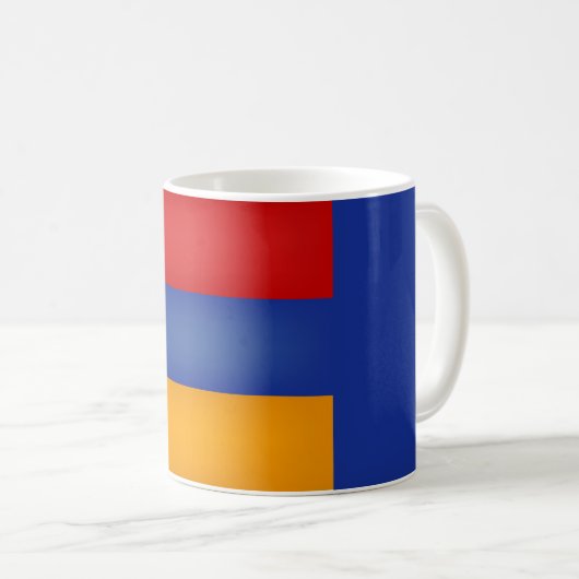 アルメニアカッコいい国旗 コーヒーマグカップ (正面右)
