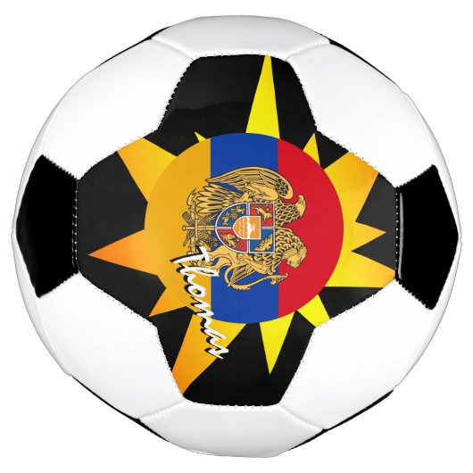 アルメニアサッカー&アルメニア国旗/BANG サッカーボール (回転)