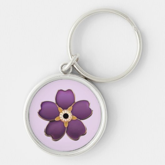 アルメニアドフラワーキーチェーン キーホルダー (正面)