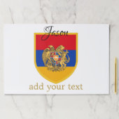 アルメニアパーソナライズされた国旗 ペーパーパッド (インサイチュ)