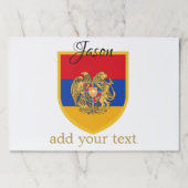 アルメニアパーソナライズされた国旗 ペーパーパッド (正面)