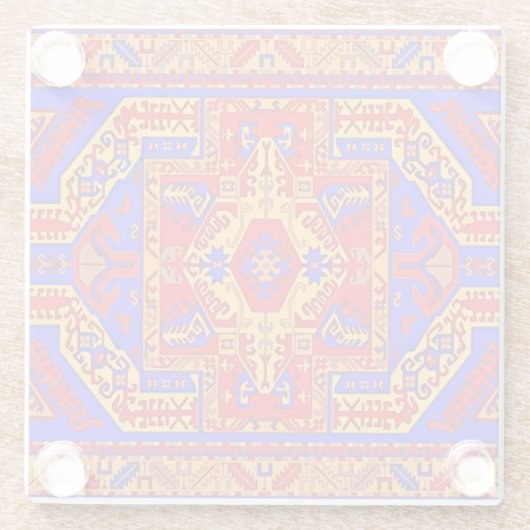 アルメニアフォークアートガラスコースター ガラスコースター (裏面)