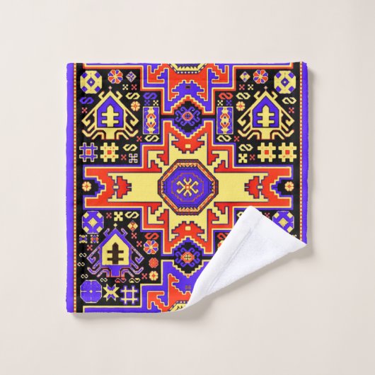 アルメニアフォークアートタオル バスタオルセット (ウォッシュタオル)