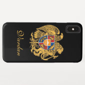 アルメニアフラ誇りを持ったグ-アルメニア語 Case-Mate iPhoneケース (裏面(横))