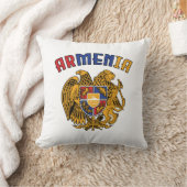 アルメニアプライド国旗のコーヒーマグTシャツトラッカーハット クッション (ブランケット)