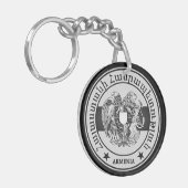 アルメニアラウンドエンブレム キーホルダー (正面左)