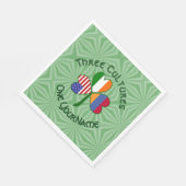 アルメニアンアイリッシュアメリカンシャムロックパーティー紙 スタンダードランチョンナプキン (角)