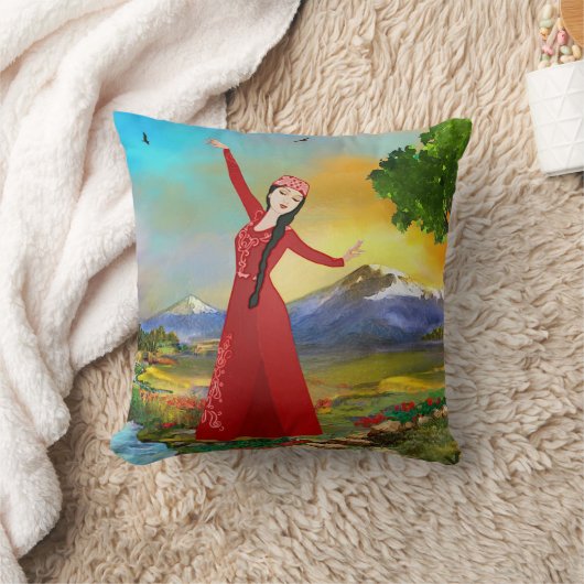 アルメニアンダンサー装飾用クッション クッション (ブランケット)