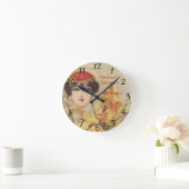 アルメニアンメリークリスマスクロック ラウンド壁時計 (ホーム)