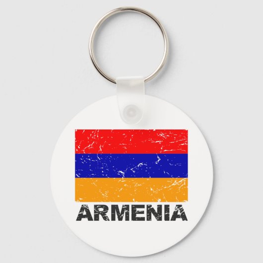 アルメニアヴィンテージ国旗 キーホルダー (正面)