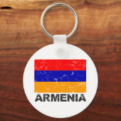 アルメニアヴィンテージ国旗 キーホルダー (正面)