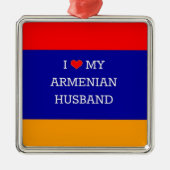 アルメニア人の夫が大好き メタルオーナメント (正面)