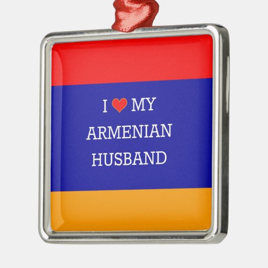 アルメニア人の夫が大好き メタルオーナメント (左)
