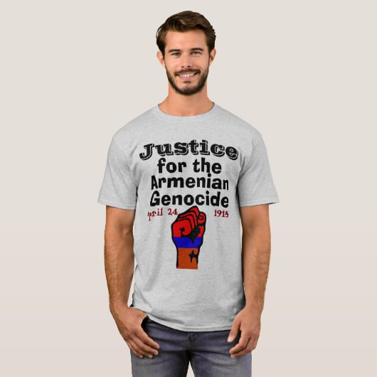 アルメニア人ジェノサイドTシャツ Tシャツ (正面フル)