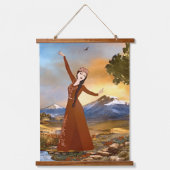 アルメニア人ダンサーウッドが壁のタペストリーを乗り越えた 吊り下げ型タペストリー (正面)
