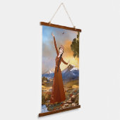 アルメニア人ダンサーウッドが壁のタペストリーを乗り越えた 吊り下げ型タペストリー (傾斜あり)