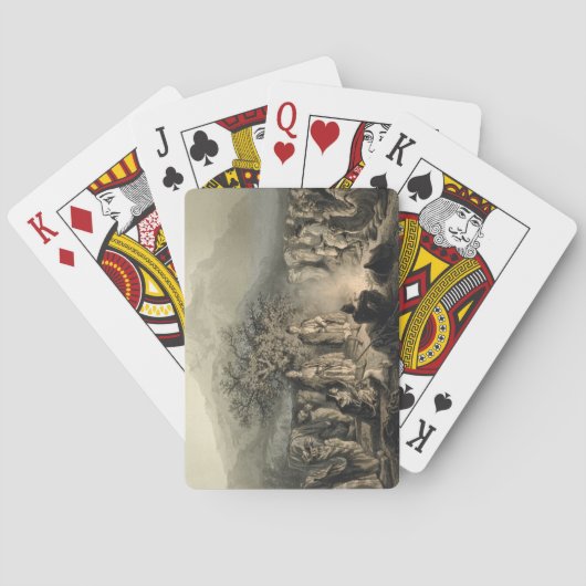 アルメニア人商人のキャラバン，トラカシア，プラット トランプ (裏面)