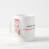 アルメニア人女性：愛と強さの遺産 コーヒーマグカップ (正面左)