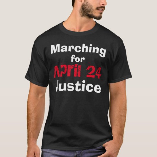 アルメニア人虐殺のシャツ Tシャツ (正面)