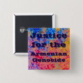 アルメニア人虐殺のピン 缶バッジ (正面&裏面)