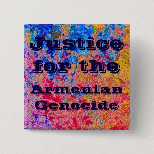 アルメニア人虐殺のピン 缶バッジ (正面)