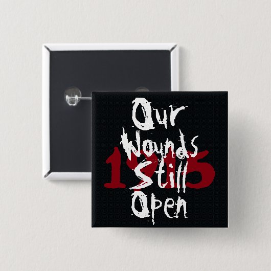 アルメニア人虐殺のピン 缶バッジ (正面&裏面)