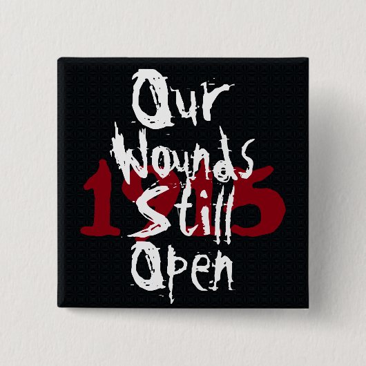 アルメニア人虐殺のピン 缶バッジ (正面)