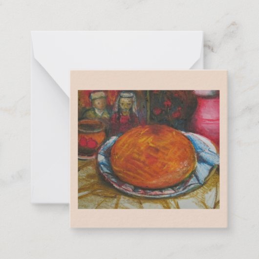 アルメニア伝統的人の角 ノートカード (正面)