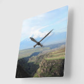 アルメニア側からマウンテンアララトを見る スクエア壁時計 (傾斜)