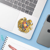 アルメニア共和国の紋章 シール (ノートパソコンとiPhone)
