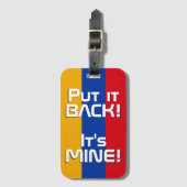 アルメニア国おもしろい旗 ラゲッジタグ (正面縦)