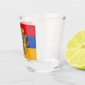 アルメニア国旗とアルメニアの国の愛国者/スポーツ ショットグラス (右)