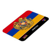 アルメニア国旗とアルメニアの国旅行/アルメニア マグネット (左側)