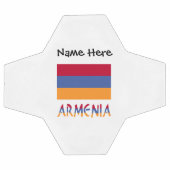 アルメニア国旗とアルメニア国旗と名サッカー場 サッカーボール (フラット)