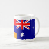 アルメニア国旗とオーストラリア国旗のコーヒーマグ コーヒーマグカップ (正面右)