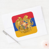 アルメニア国旗とコート・オブ・アームズ、アルメニア国旗 スクエアシール (封筒)