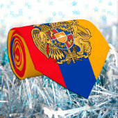 アルメニア国旗とビジネスアルメニア、旅行/スポーツ ネクタイ