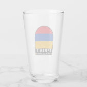 アルメニア国旗のエンブレム動揺してヴィンテージ タンブラーグラス (裏面)