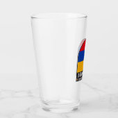 アルメニア国旗のエンブレム動揺してヴィンテージ タンブラーグラス (右)