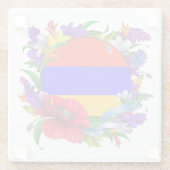 アルメニア国旗のガラスコースター ガラスコースター (裏面)