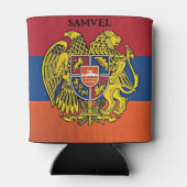 アルメニア国旗のコート・オブ・アームズ紋章アルメニア 缶クーラー (裏面)